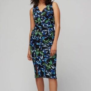 White House Black Market Reversible Mesh Midi Dress, Size XS